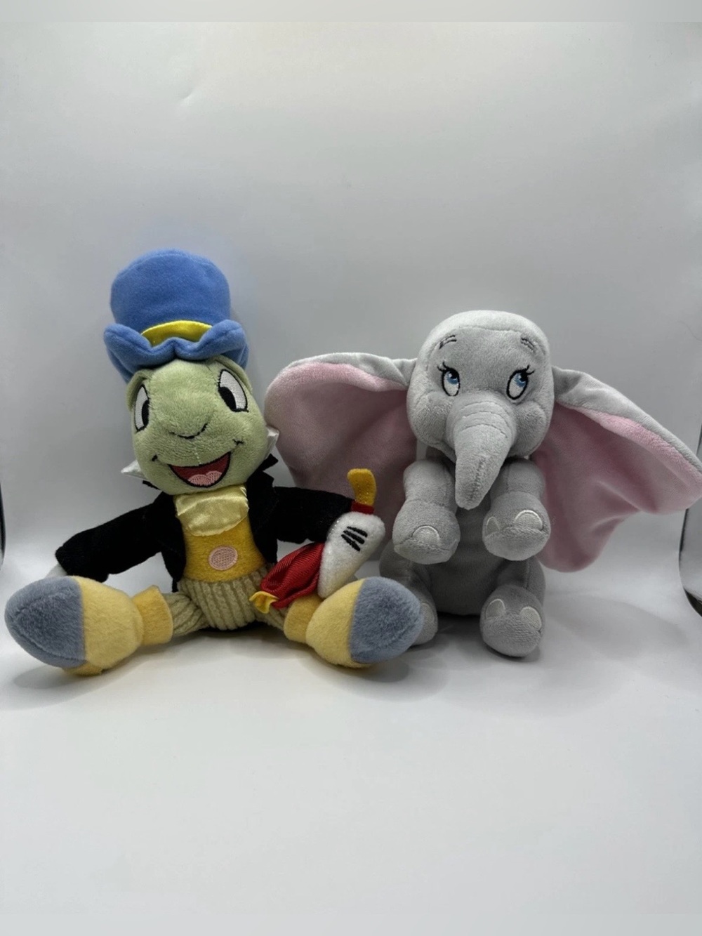 Disney Dumbo & Jiminy Cricket Plush Set Small Plush Collectible Classic Cute